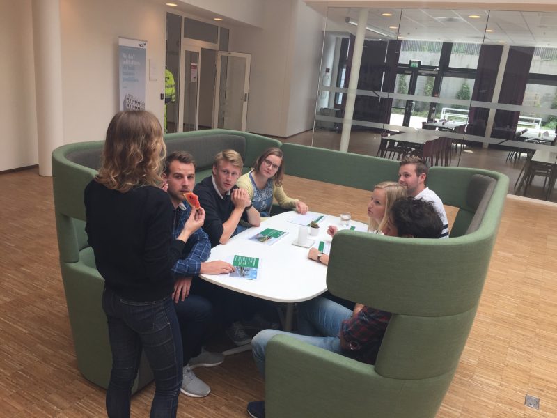 Emelie Henningsen fra NCC i Sverige hadde en workshop med KR-studentene.